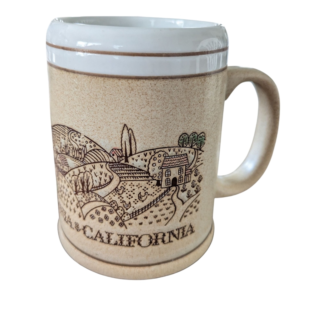 Vintage Karol‎ Western California Landscape Tea Mug CA